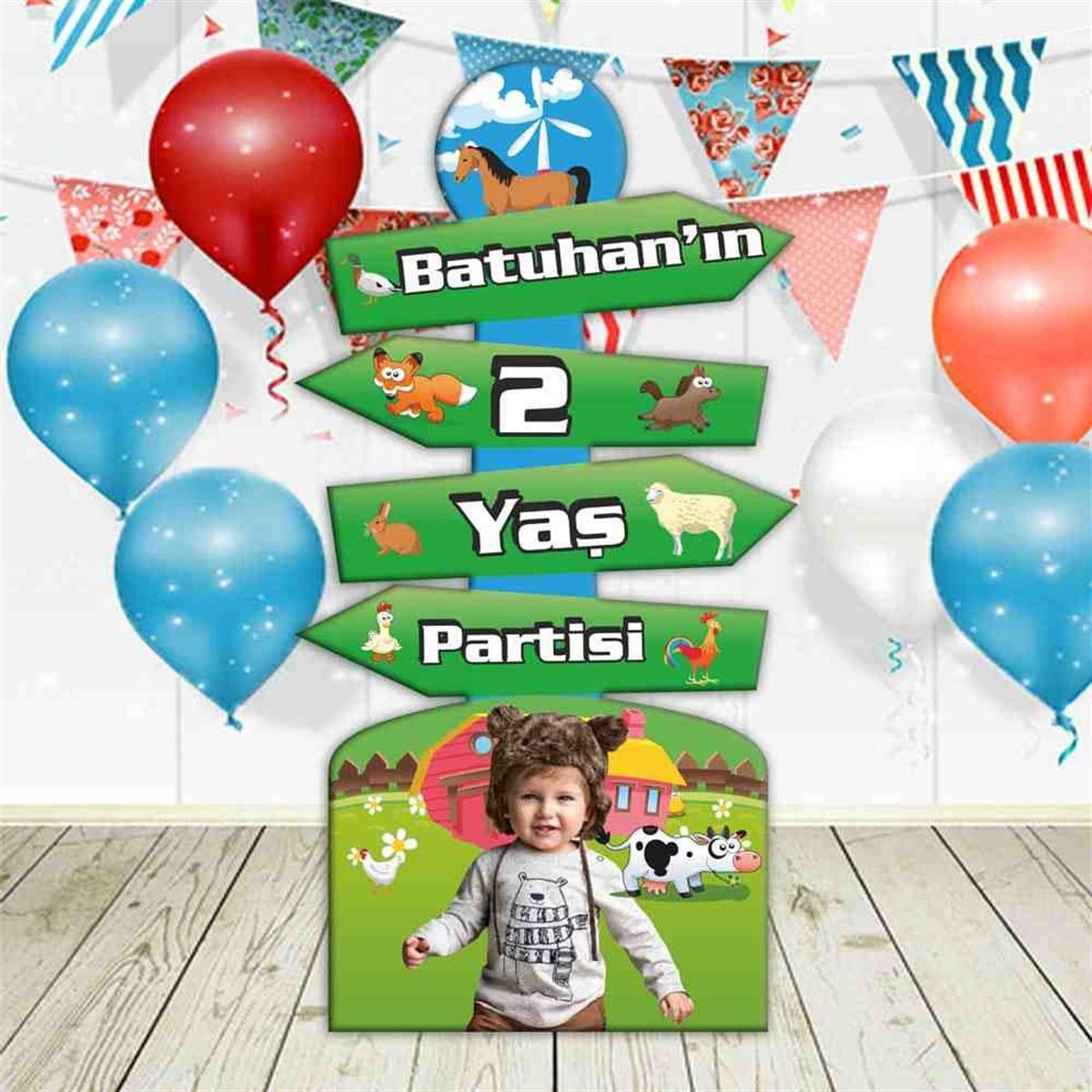 Çiftlik Konsepti Doğum Günü Masa 