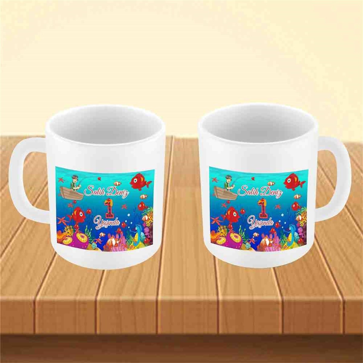 Deniz Atı Balık  Konsept Kupa Bardak Mug  