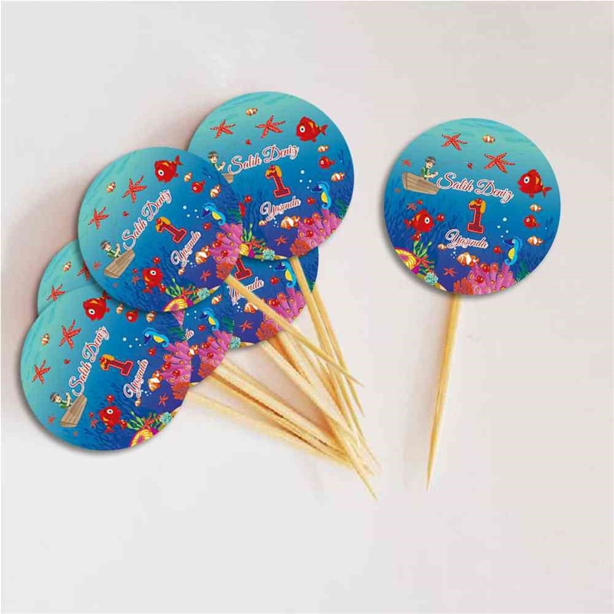 Deniz Atı Balık Temalı Kurdan   