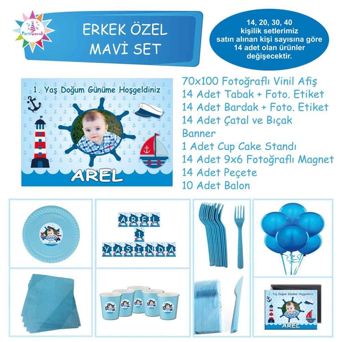 Denizci Gemi Dümen Temalı Özel Set 