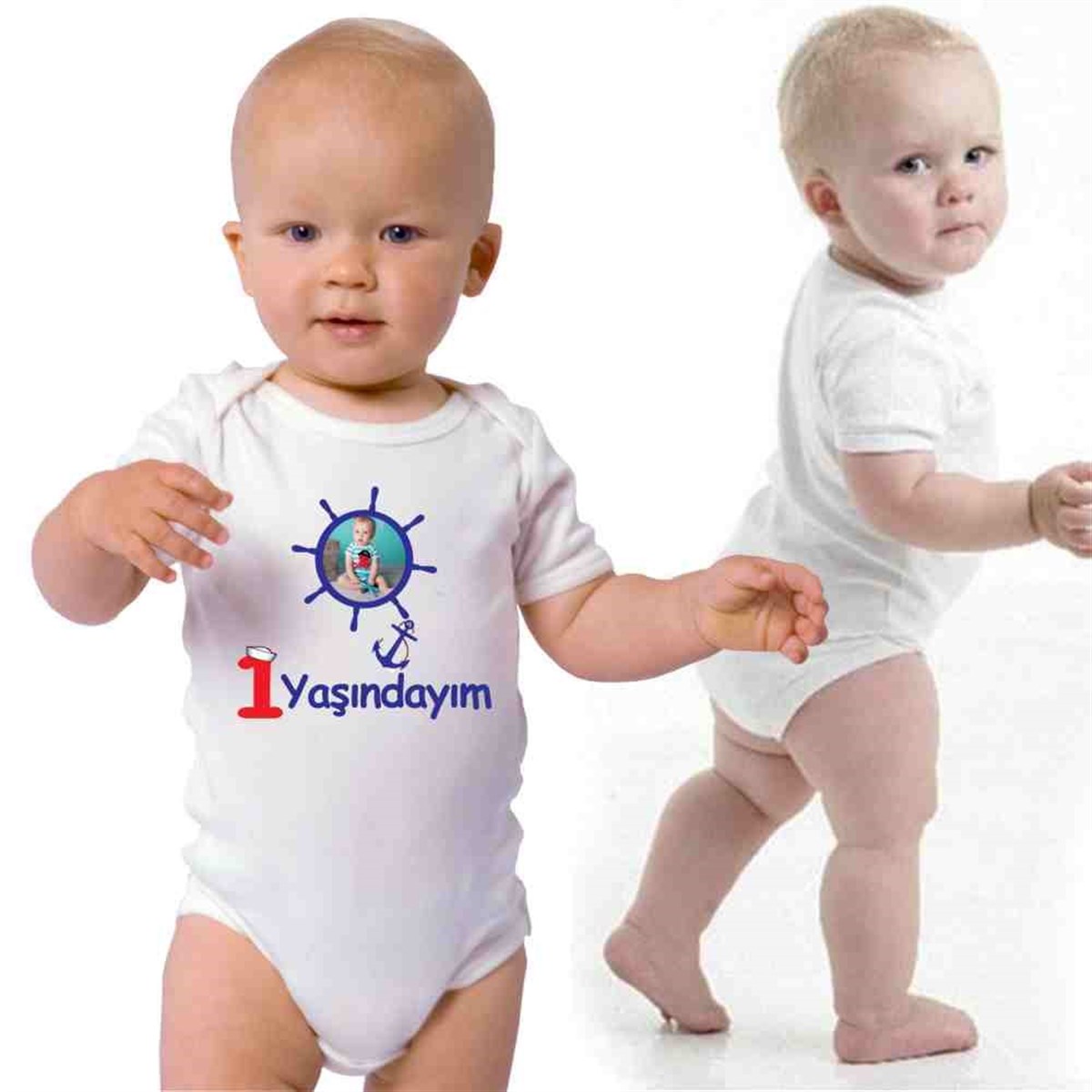 Denizci Konsepti Kişiye Özel T-Shirt Baskı  