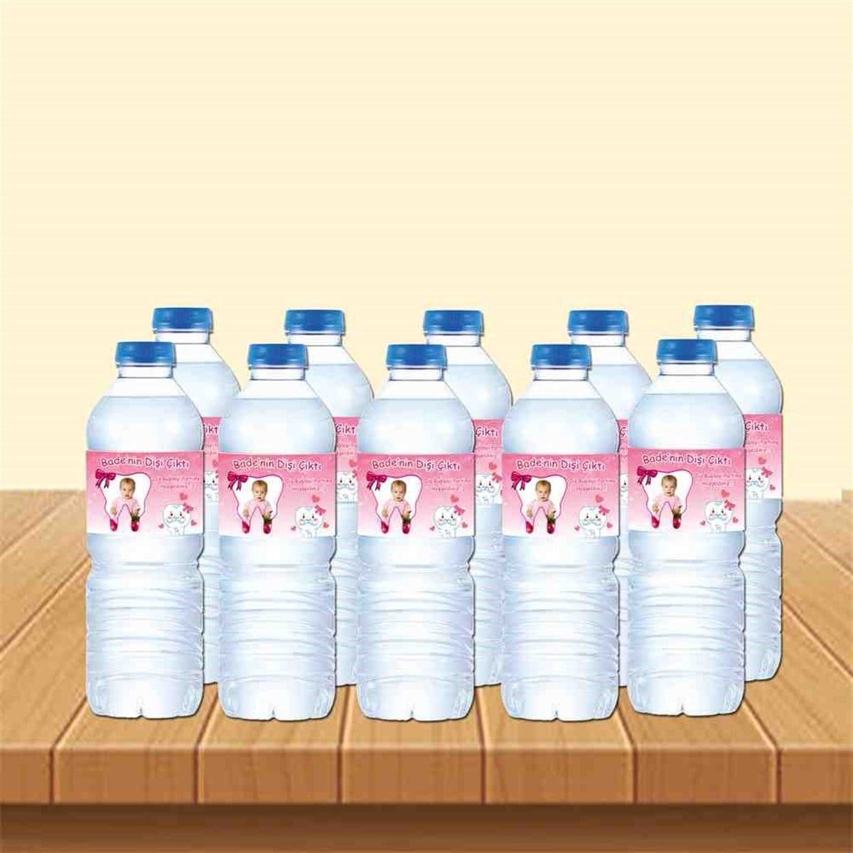 Diş Buğdayı Çerçeveli Utangaç Su Şisesi Bandı 