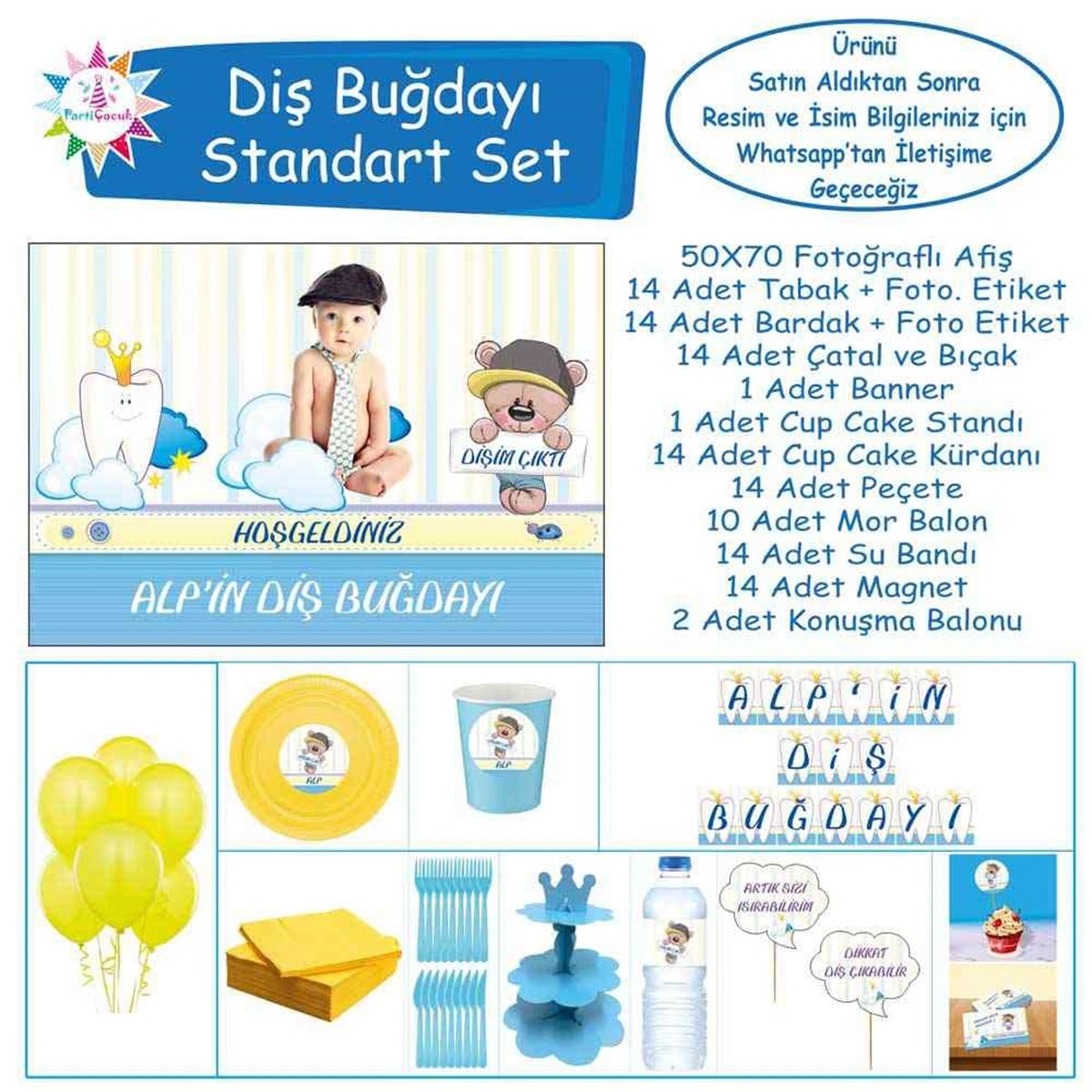 Diş Buğdayı Erkek Çocuğu Standart Set 