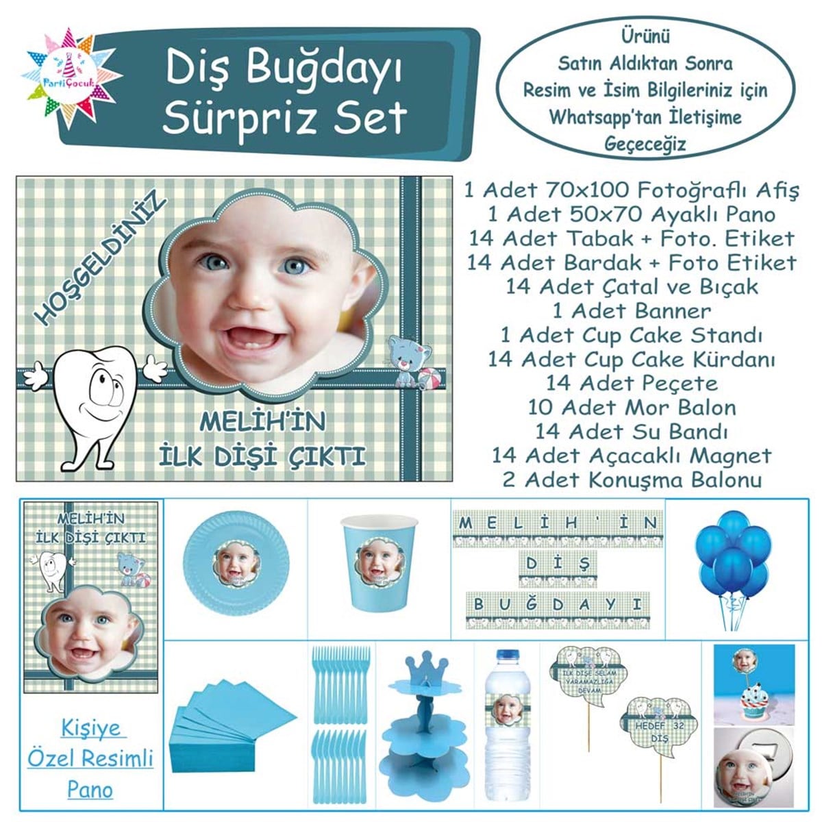 Diş Buğdayı Erkek Çocuğu Süpriz Set  