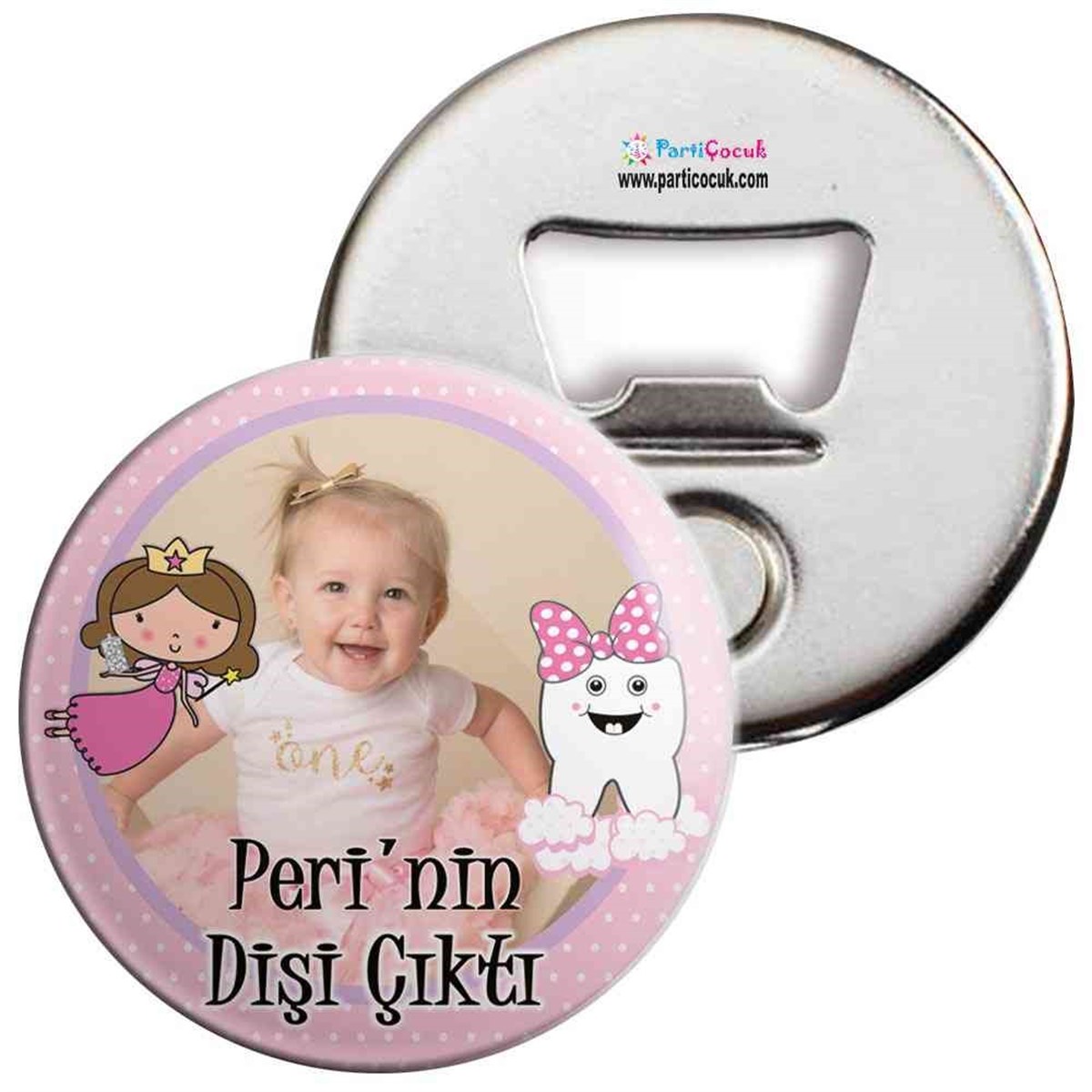 Diş Buğdayı Fiyonklu Pembe Diş Açacaklı Magnet 