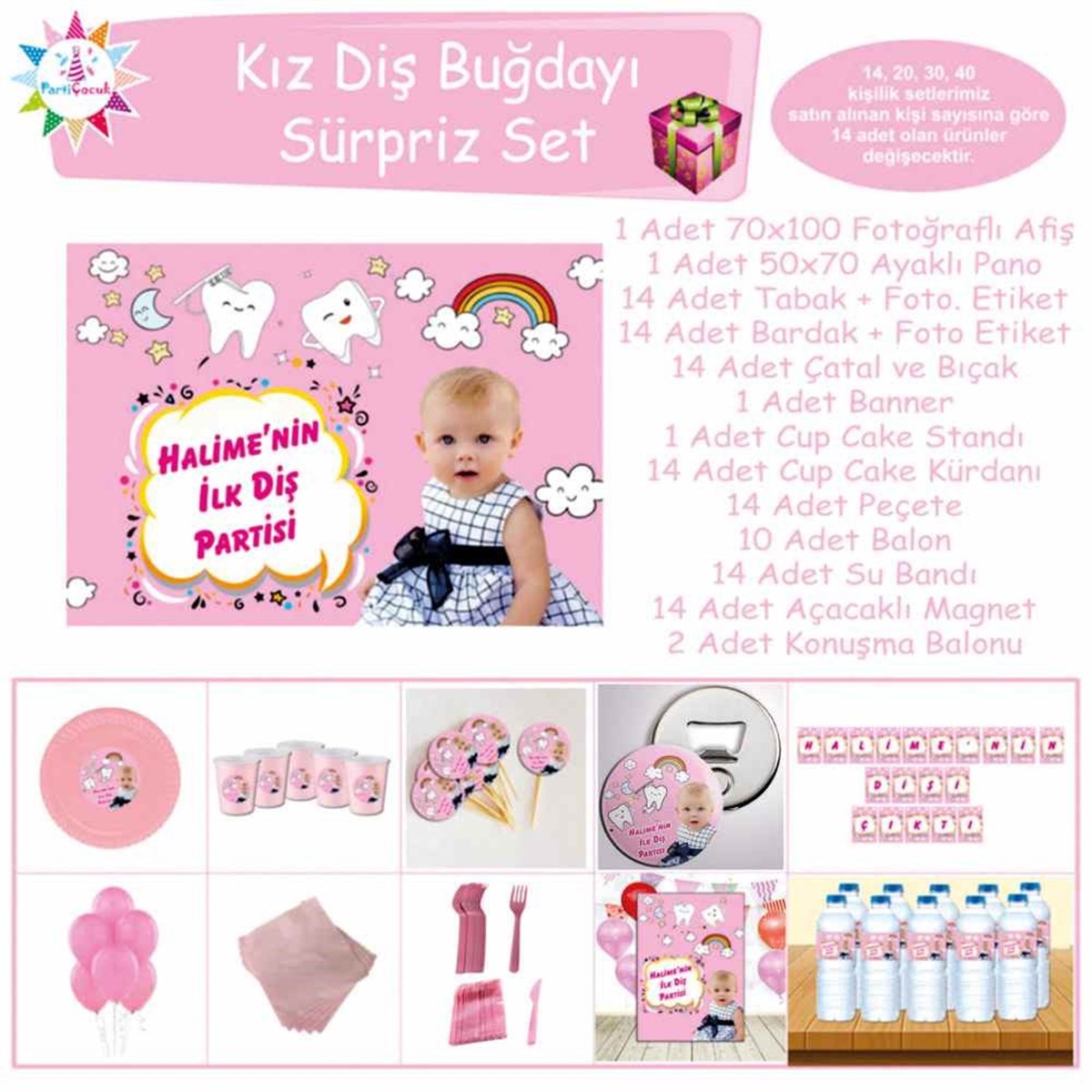 Diş Buğdayı Gökkuşağı ve Dişli Sürpriz Set 