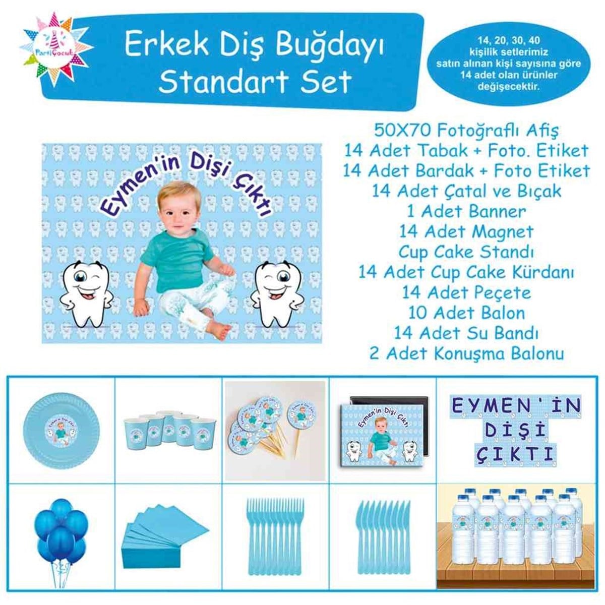 Diş Buğdayı Göz Kırpan Standart Set 