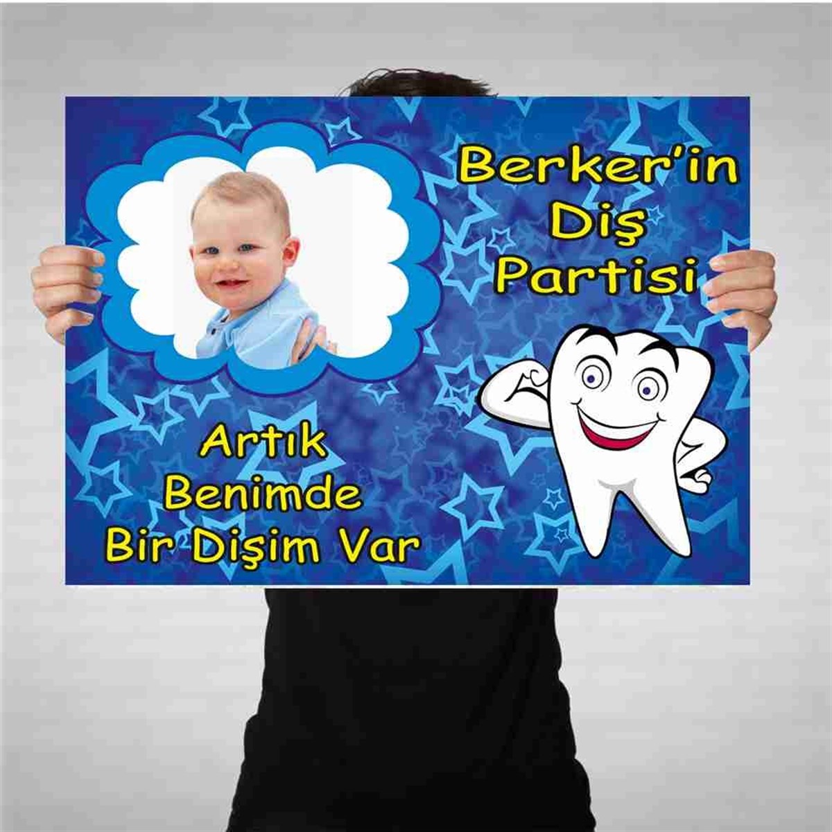 Diş Buğdayı Mavi Güçlü Diş Bez Afiş 