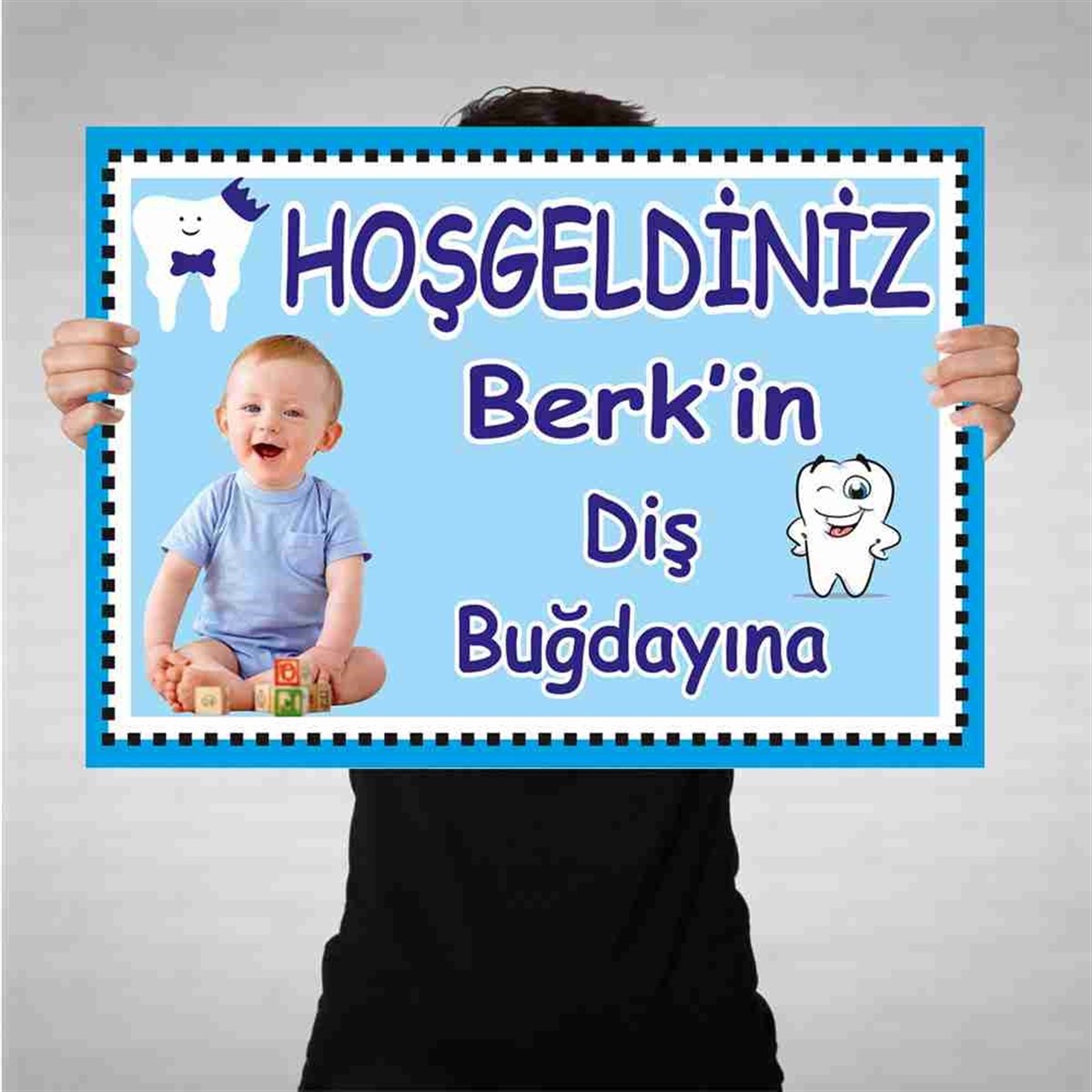 Diş Buğdayı Mavi Taçlı Diş Bez Afiş 