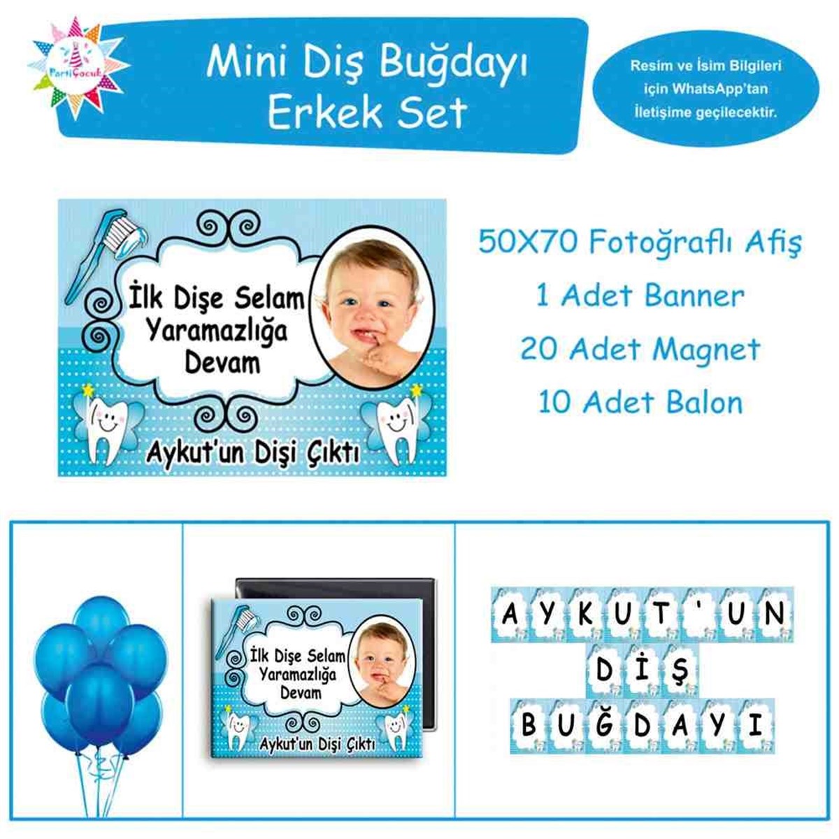 Diş Buğdayı Melek Masa Süslemesi Mini Set 