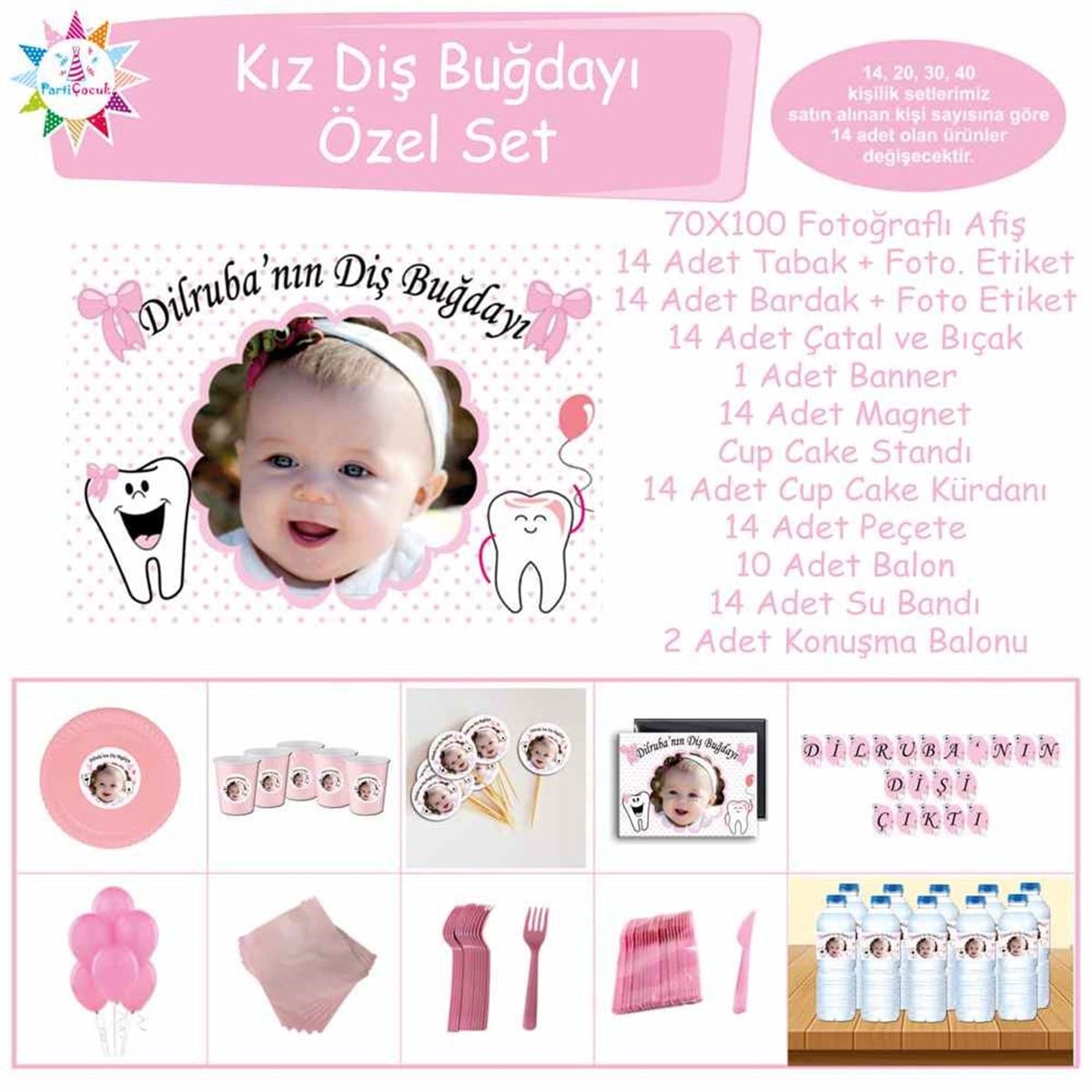 Diş Buğdayı Parti Yapan Diş Parti Set Özel Set 