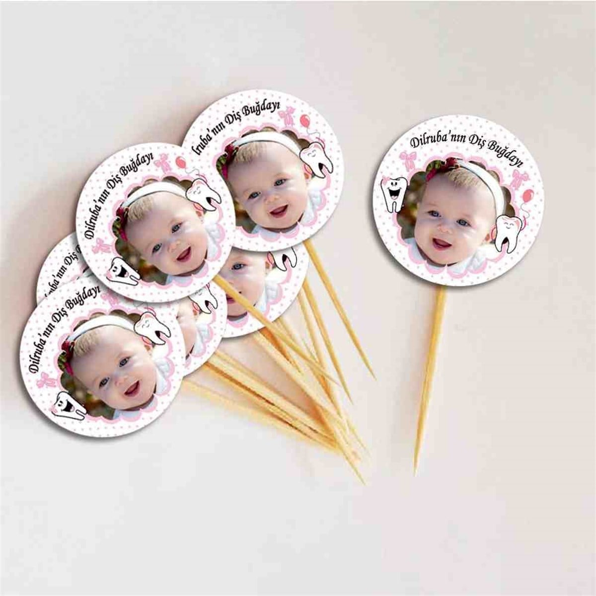 Diş Buğdayı Parti Yapan Diş Parti Set Cupcake Kurdanı 