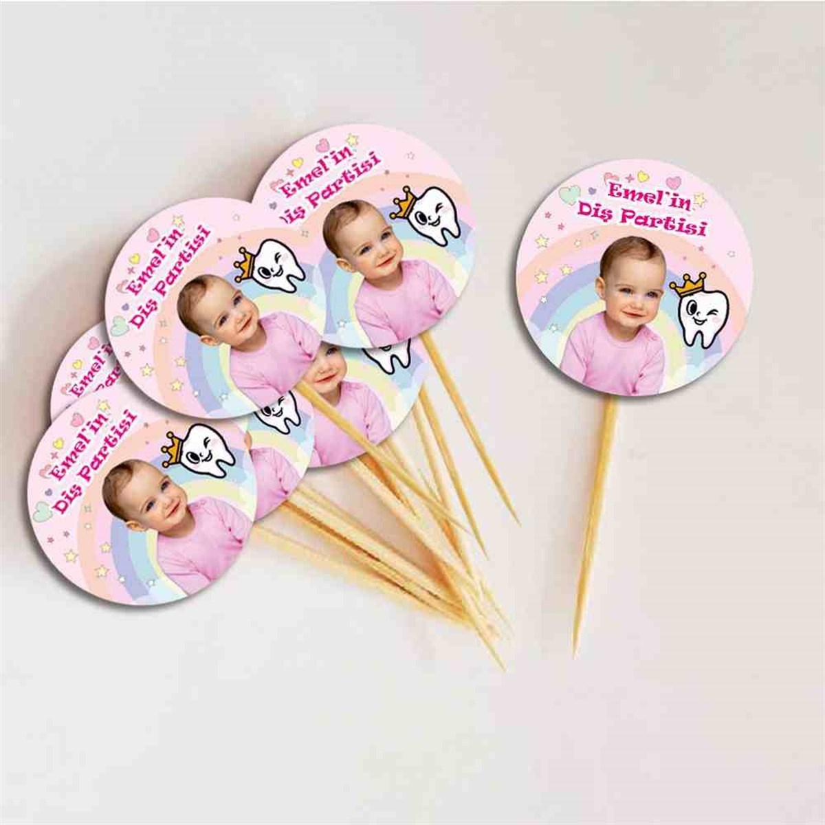 Diş Buğdayı Pembe Diş Fırçalı Melekli Cupcake Kurdanı 