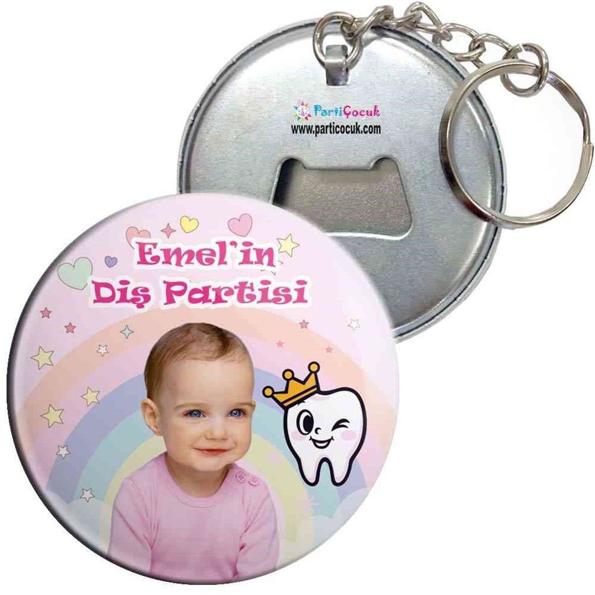 Diş Buğdayı Pembe Diş Fırçalı Melekli Anahtarlı Açacak 