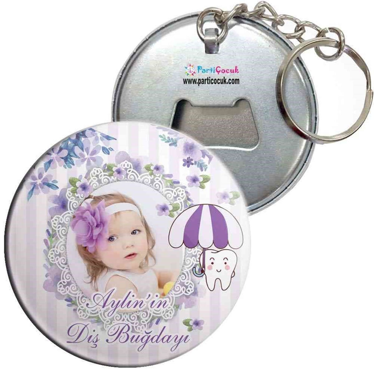 Diş Buğdayı Pembe Tatlı Diş Temalı Anahtarlı Açacak 