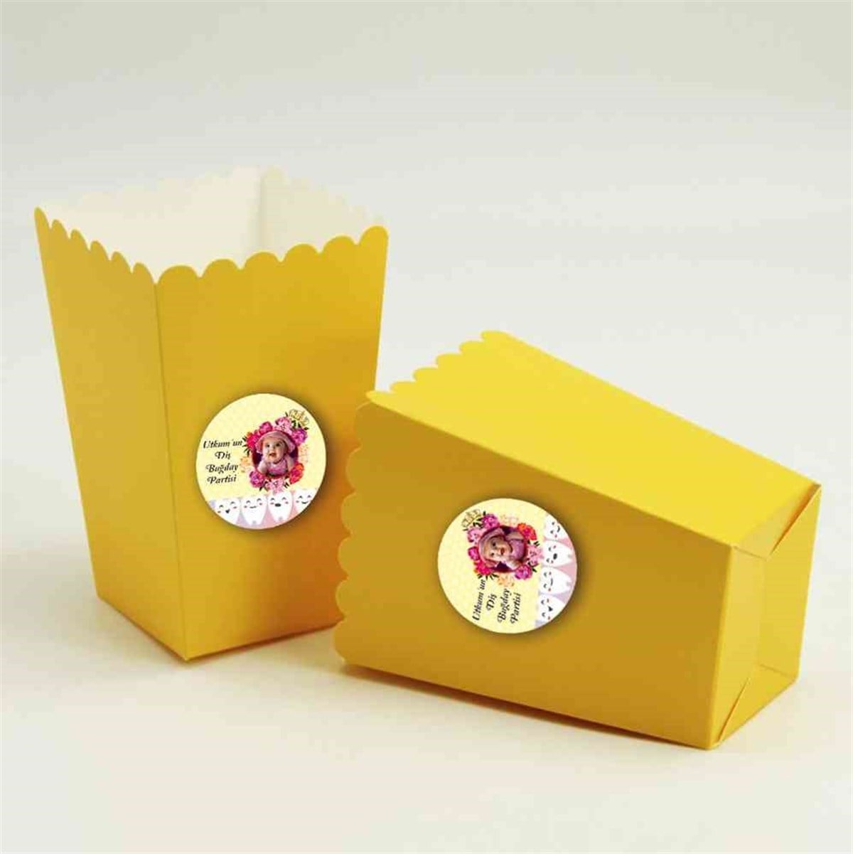 Diş Buğdayı Yaramaz Sevimli Diş Popcorn Kutusu 10 Adet  