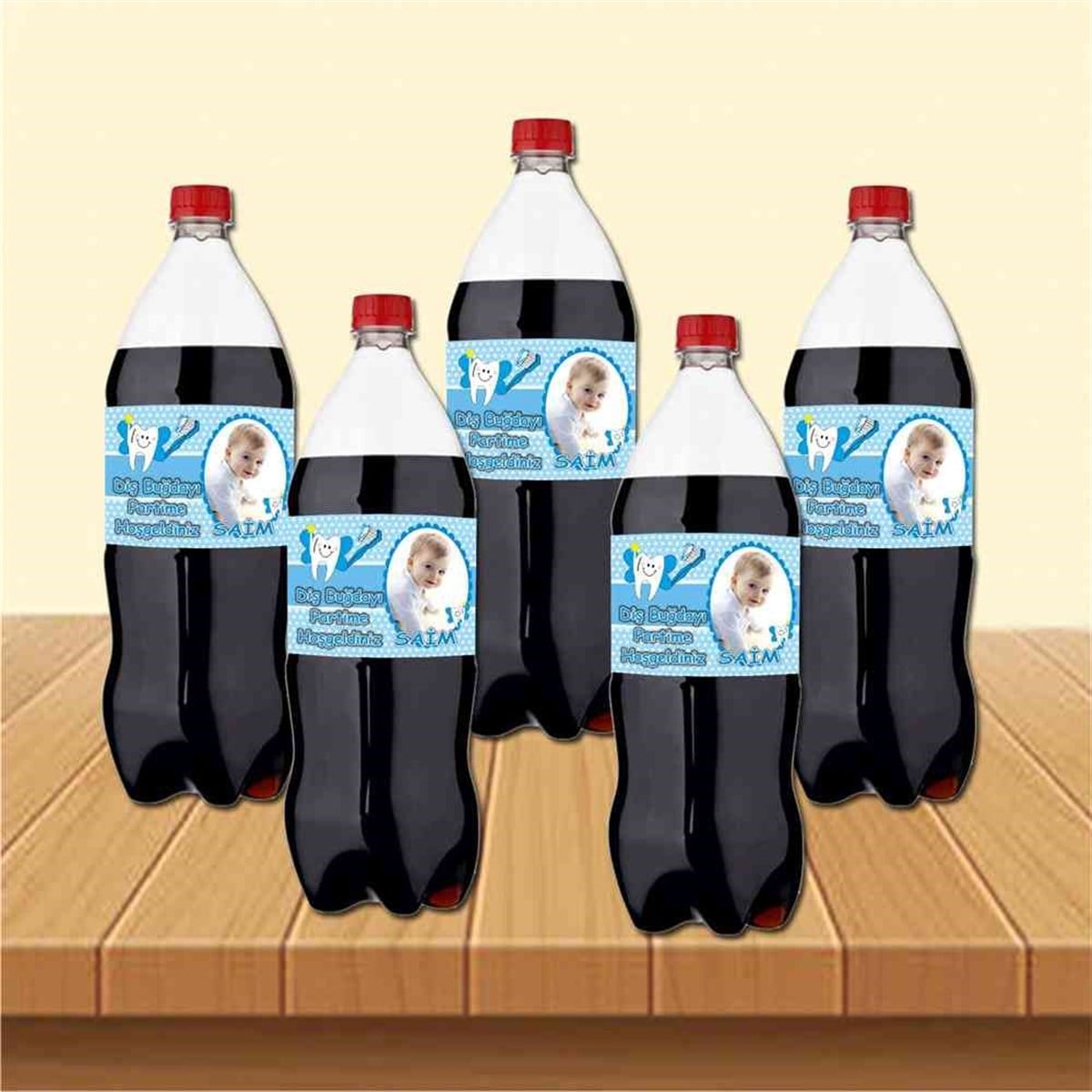 Diş Partisi Aloha Çicekli Parti Paketi  Cola Şisesi Bandı 
