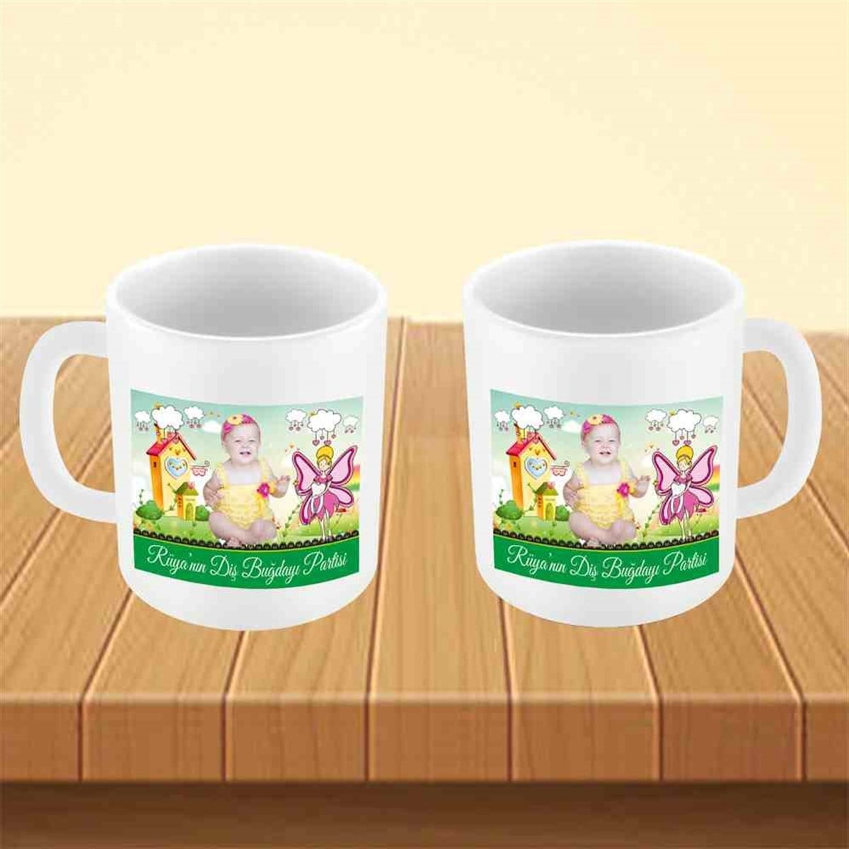 Diş Partisi Diş Dünyası ve Melekli Kupa Bardak Mug 