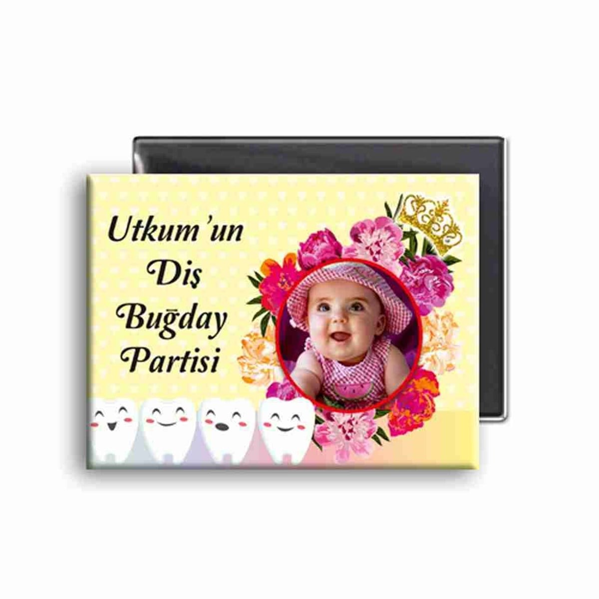 Diş Partisi Emzikli Dişli Parti Süsleri Buzdolabı Magneti 