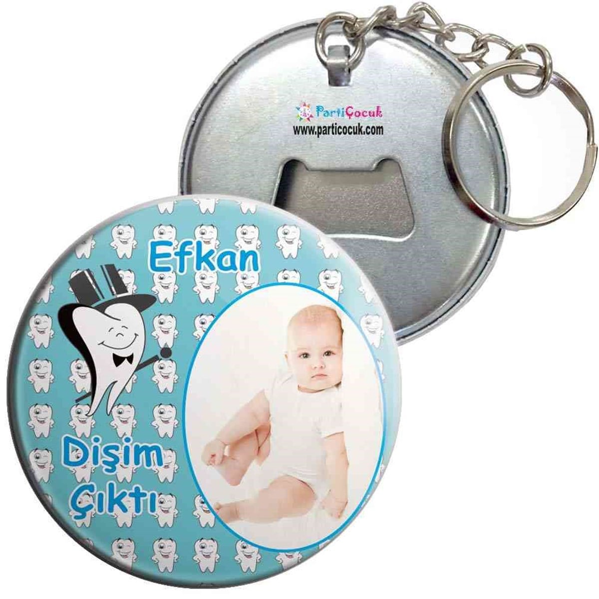 Diş Partisi Melekli Dişli Mavi Anahtarlı Açacak 