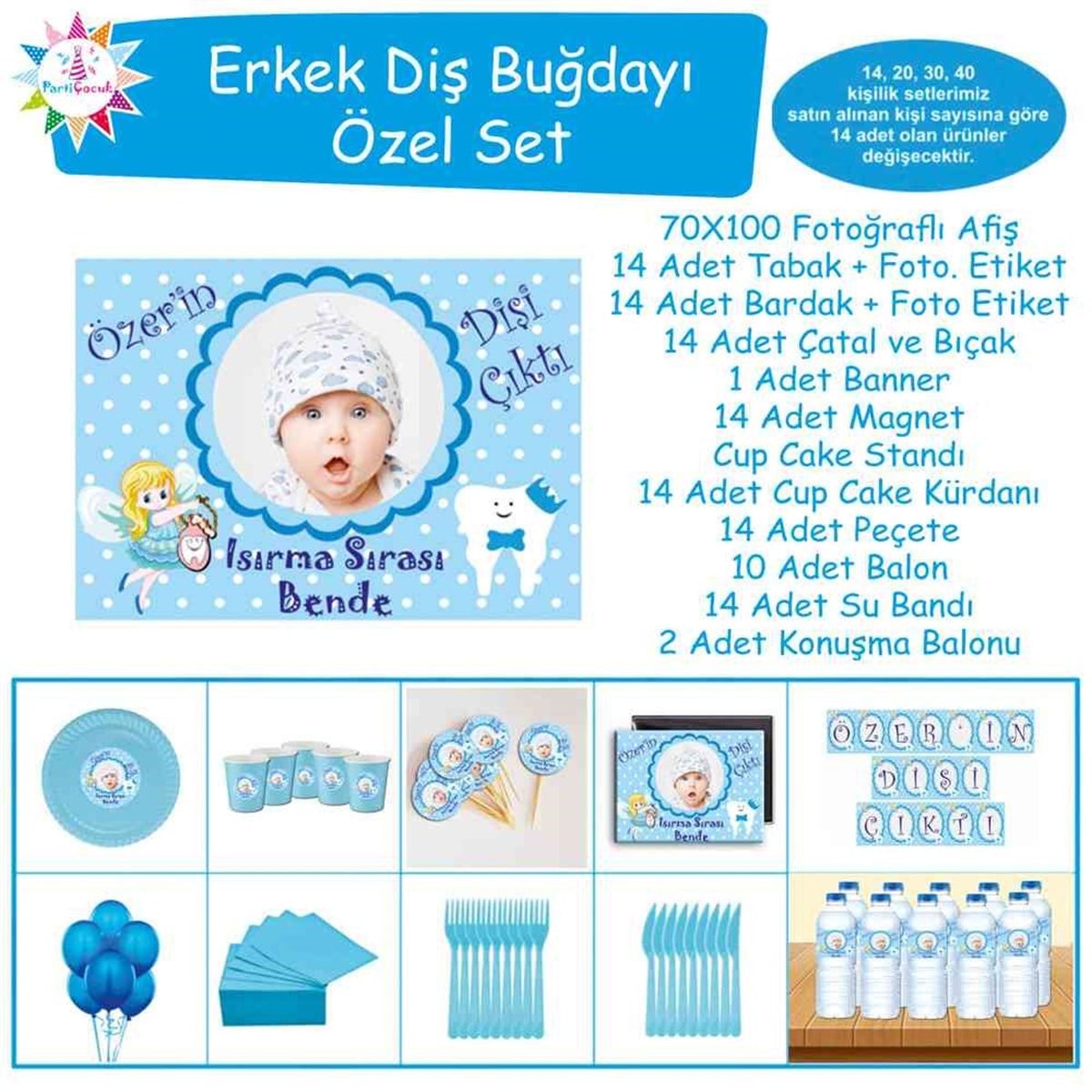 Diş Partisi Melekli Dişli Özel Set 