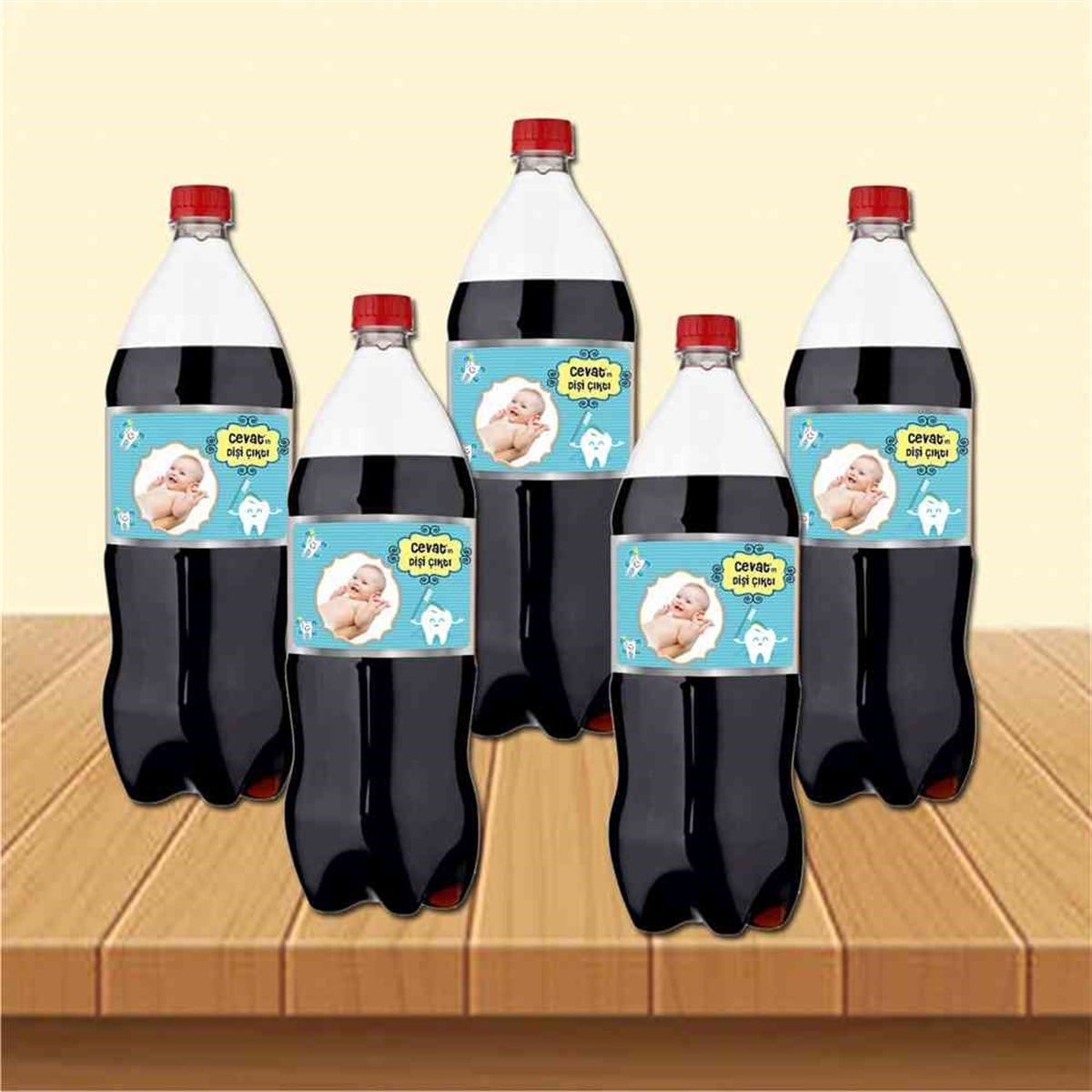 Diş Partisi Mor Uzayda Diş Konsept Cola Şisesi Bandı 