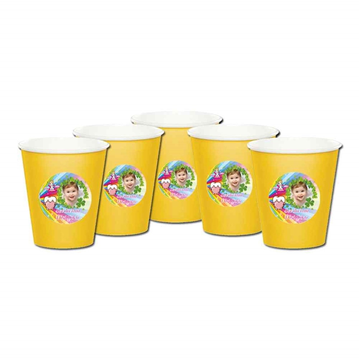 Diş Partisi Şanslı Yonca First Teeth Seti Bardak 5 Adet 