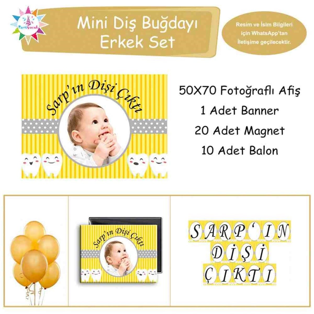 Diş Partisi Sevimli Dişler Mini Set 