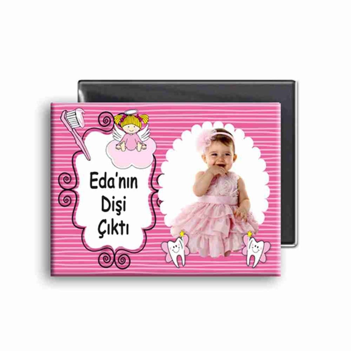 Diş Partisi Sevimli Utangaç Buzdolabı Magneti 