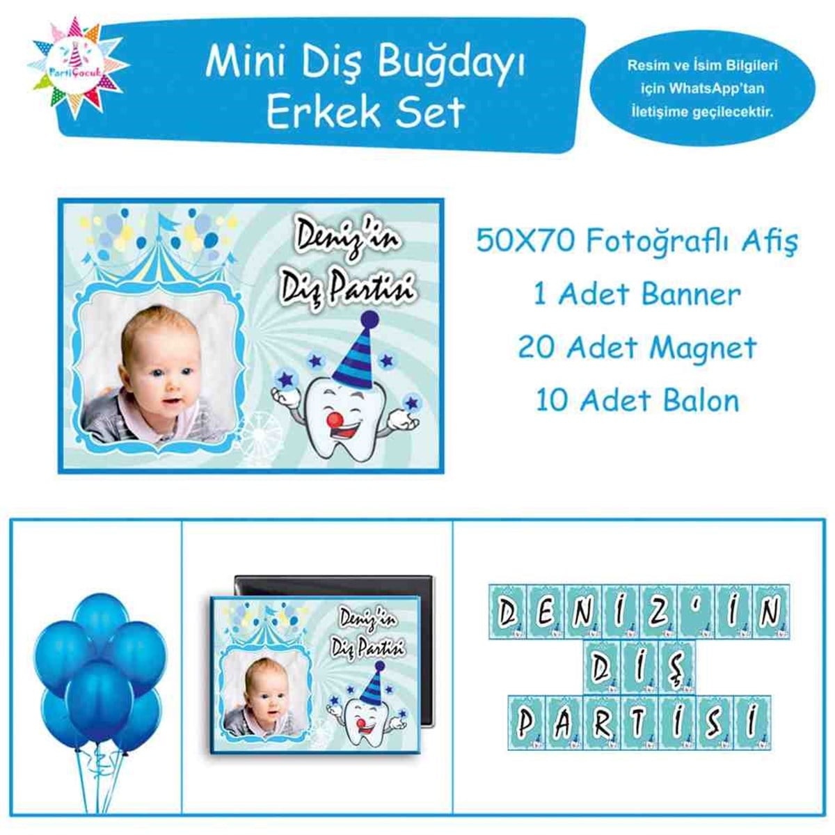 Diş Partisi Sirk Temalı Mini Set 
