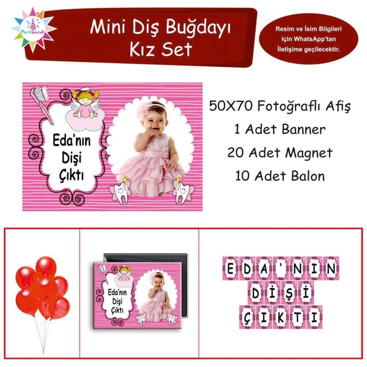 Diş Partisi Sirk ve Palyaço Diş Mini Set 