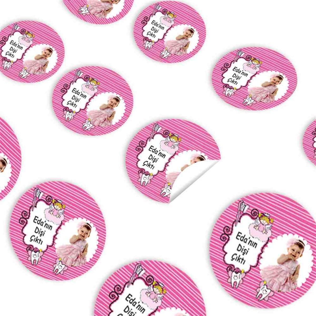 Diş Partisi Uçan Diş Perili Sticker 30 Adet 