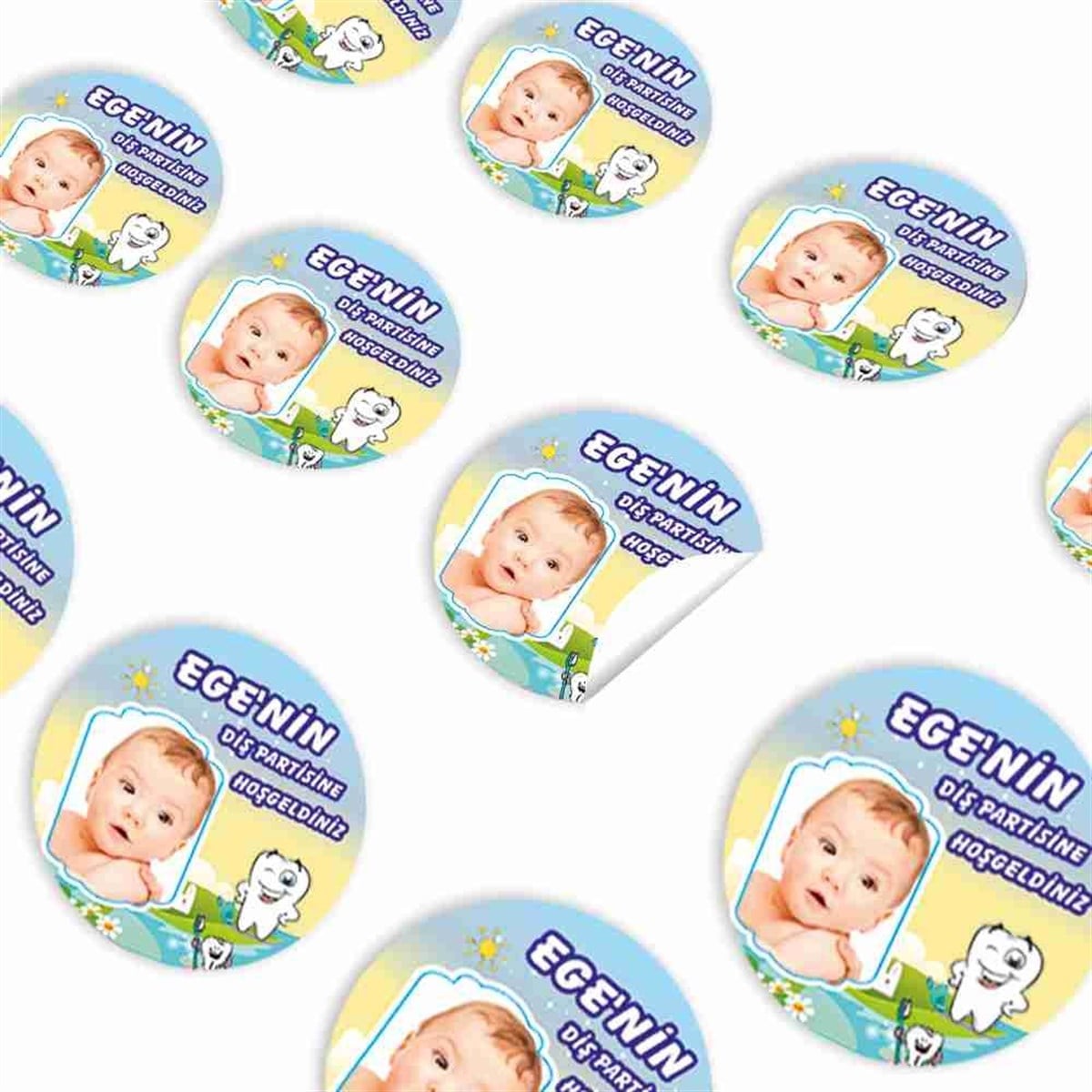 Diş Partisi Yeşil Dünya Parti Sticker 30 Adet 
