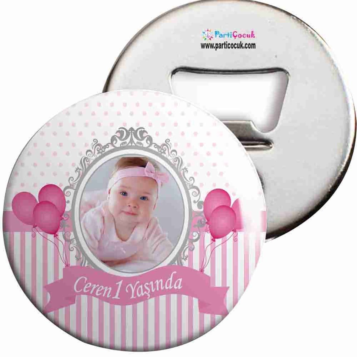 Doğum Günü Açacaklı Magnet Pembe Balon Konsept 