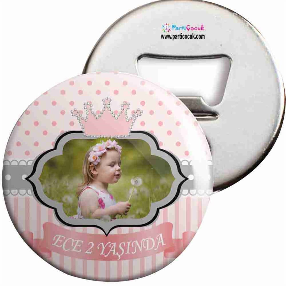 Doğum Günü Açacaklı Magnet Pembe Taç Konsept 