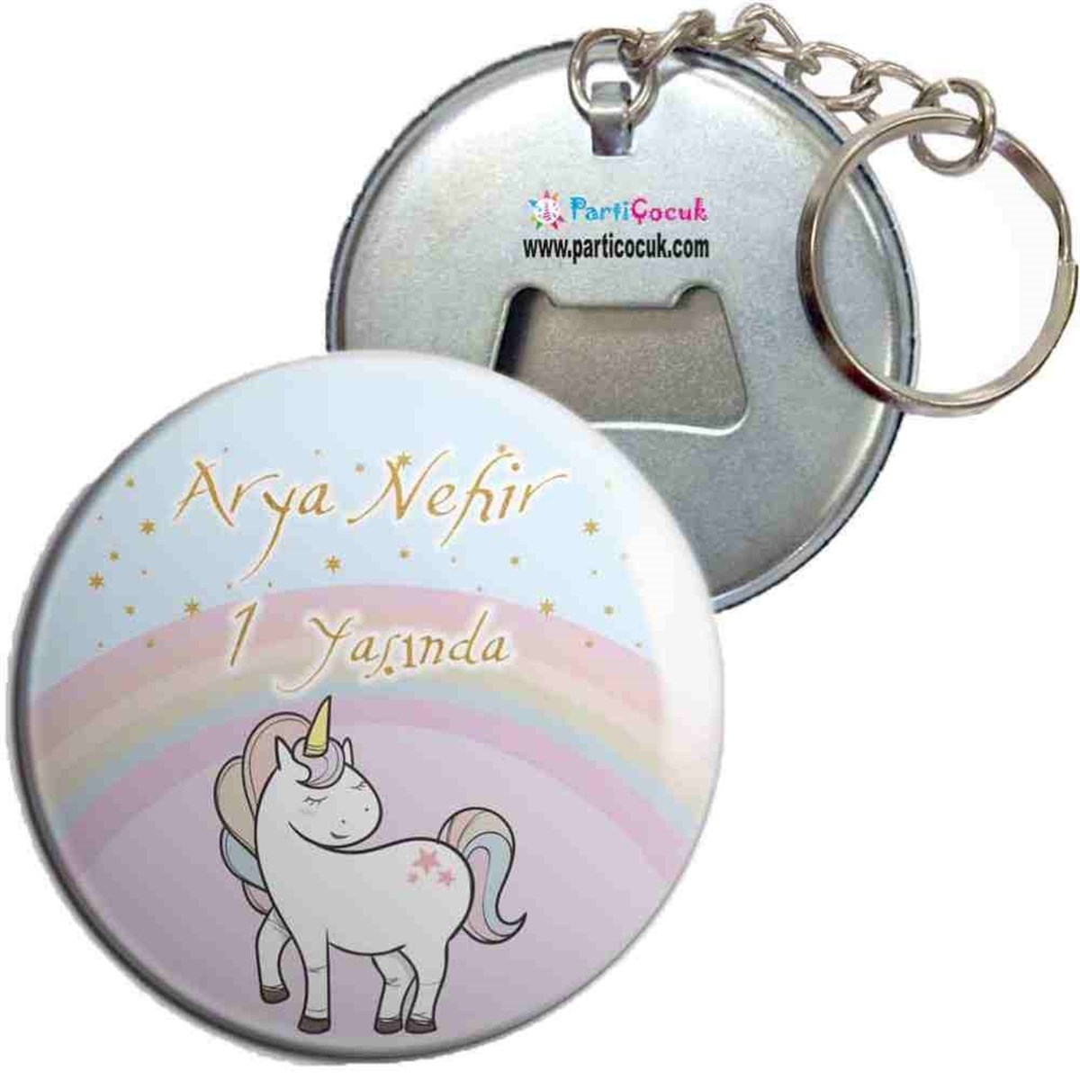 Doğum Günü Anahtarlıklı Açacak  Unicorn Konsept 