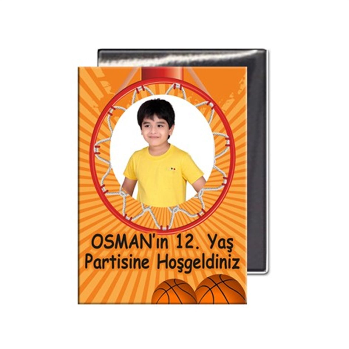 Doğum Günü Basketbol Buzdolabı Magnet  