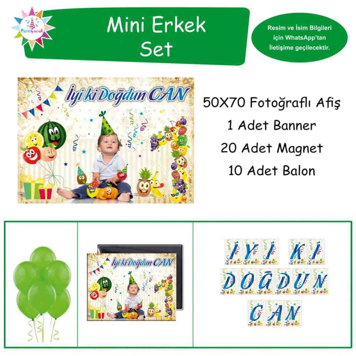 Doğum Günü  Kişiye Özel Meyve Konsept Doğum Günü Paketi 