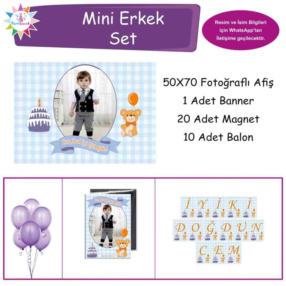 Doğum Günü  Mavi Ayıcıklı Konsepti   Doğum Günü Paketi 