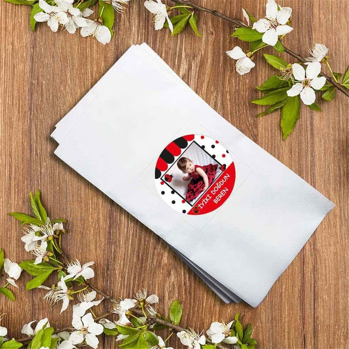 Doğum Günü Peçete Uğur Böceği 