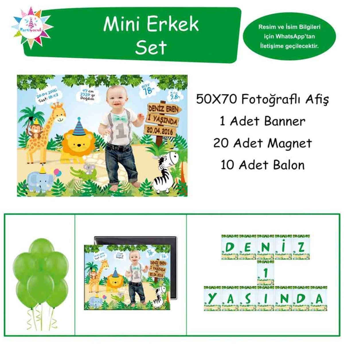 Doğum Günü  Safari Konsept Doğum Günü Paketi 