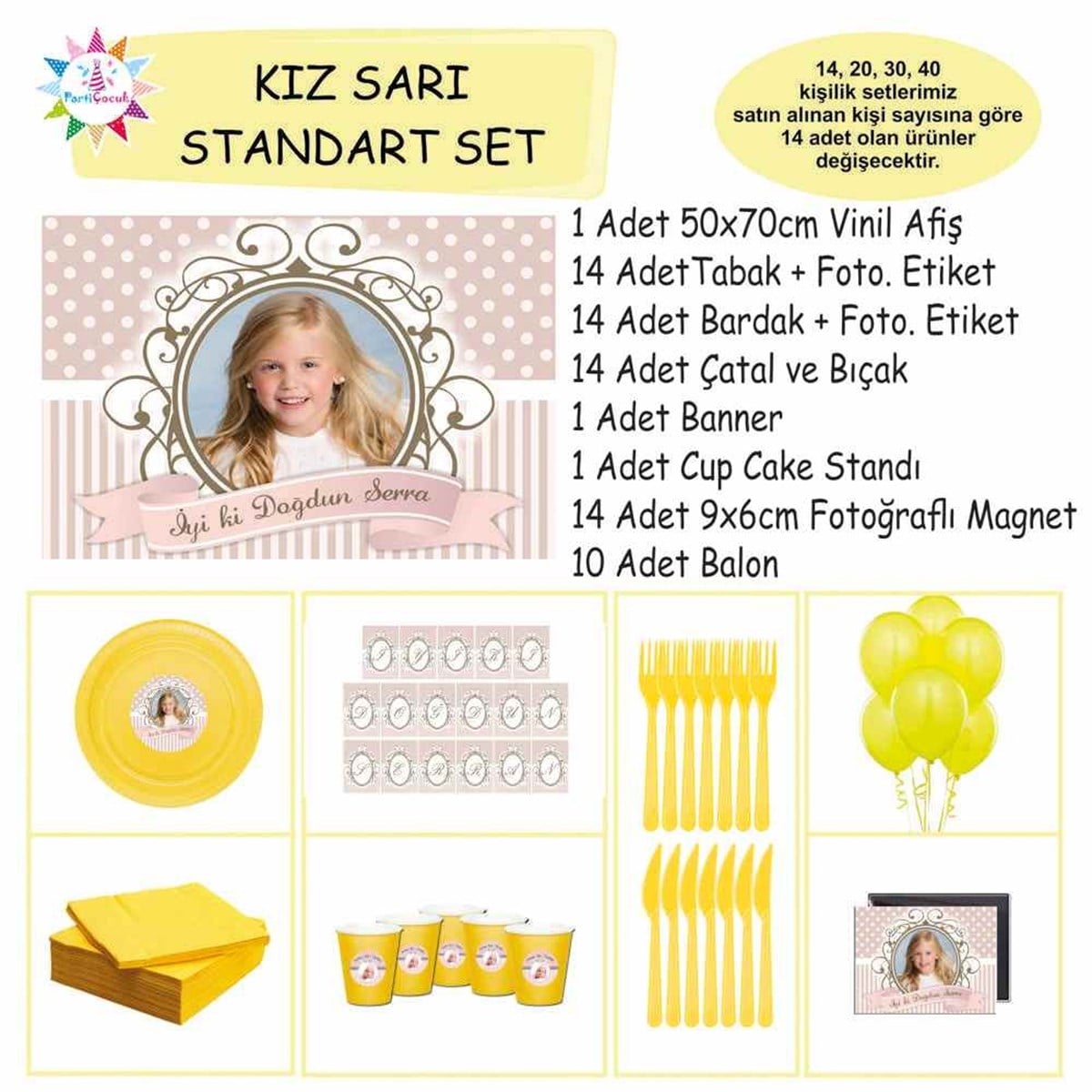 Doğum Günü Soft Vintage Konsept Standart Set 