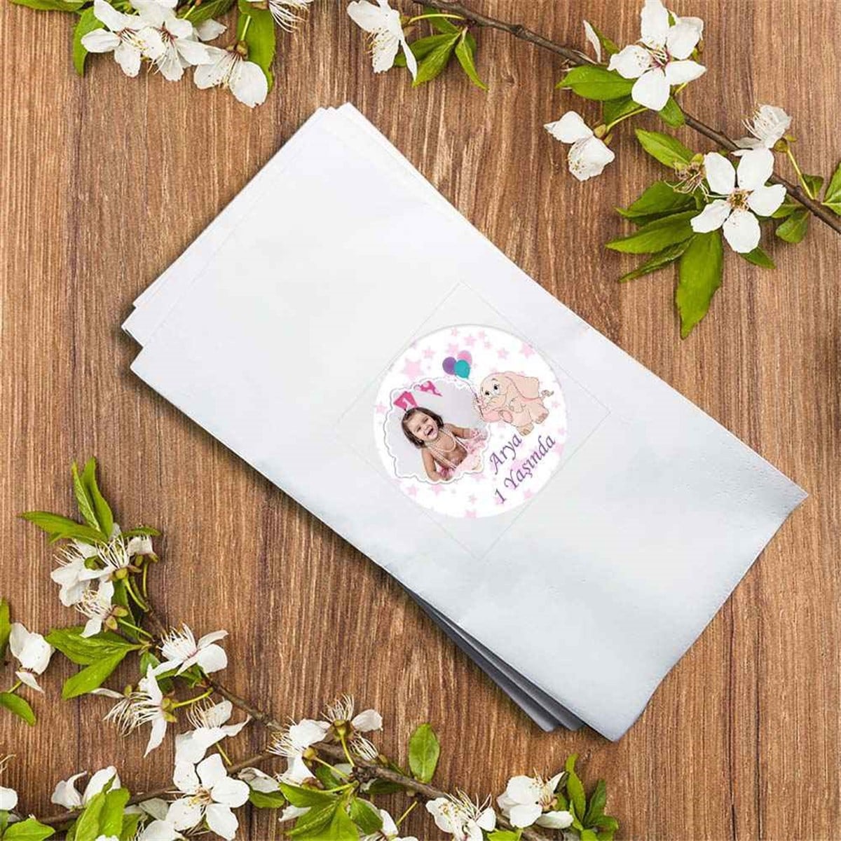 Doğum Günü Yıldız Filli Balonlu Peçete 