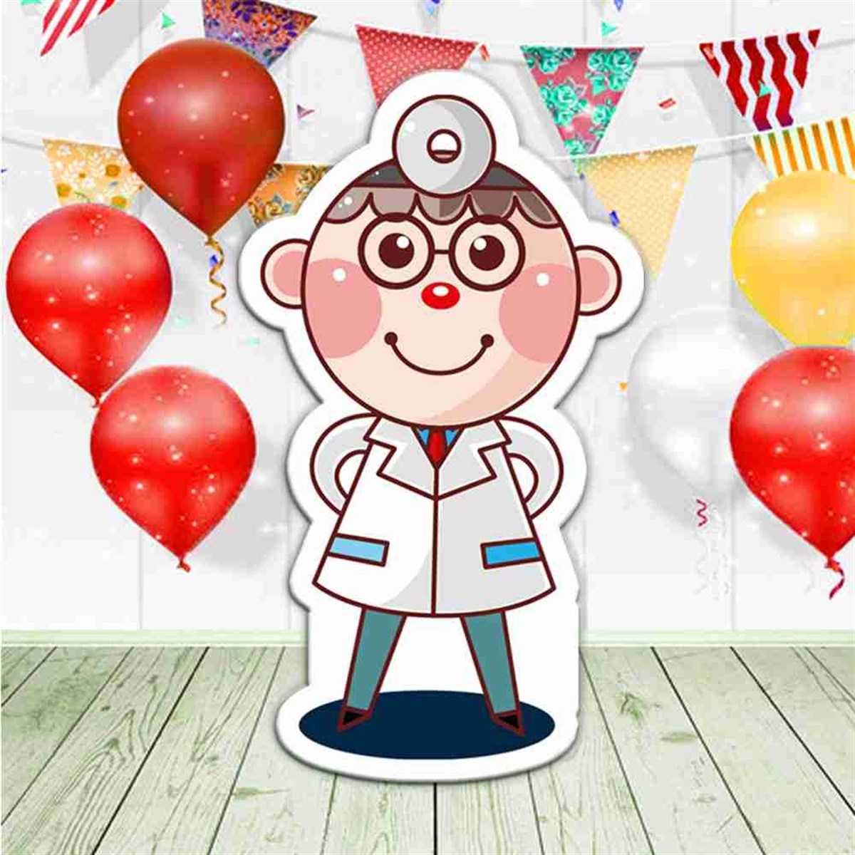 Doktor Figür Anaokul Tiyatro Pano 