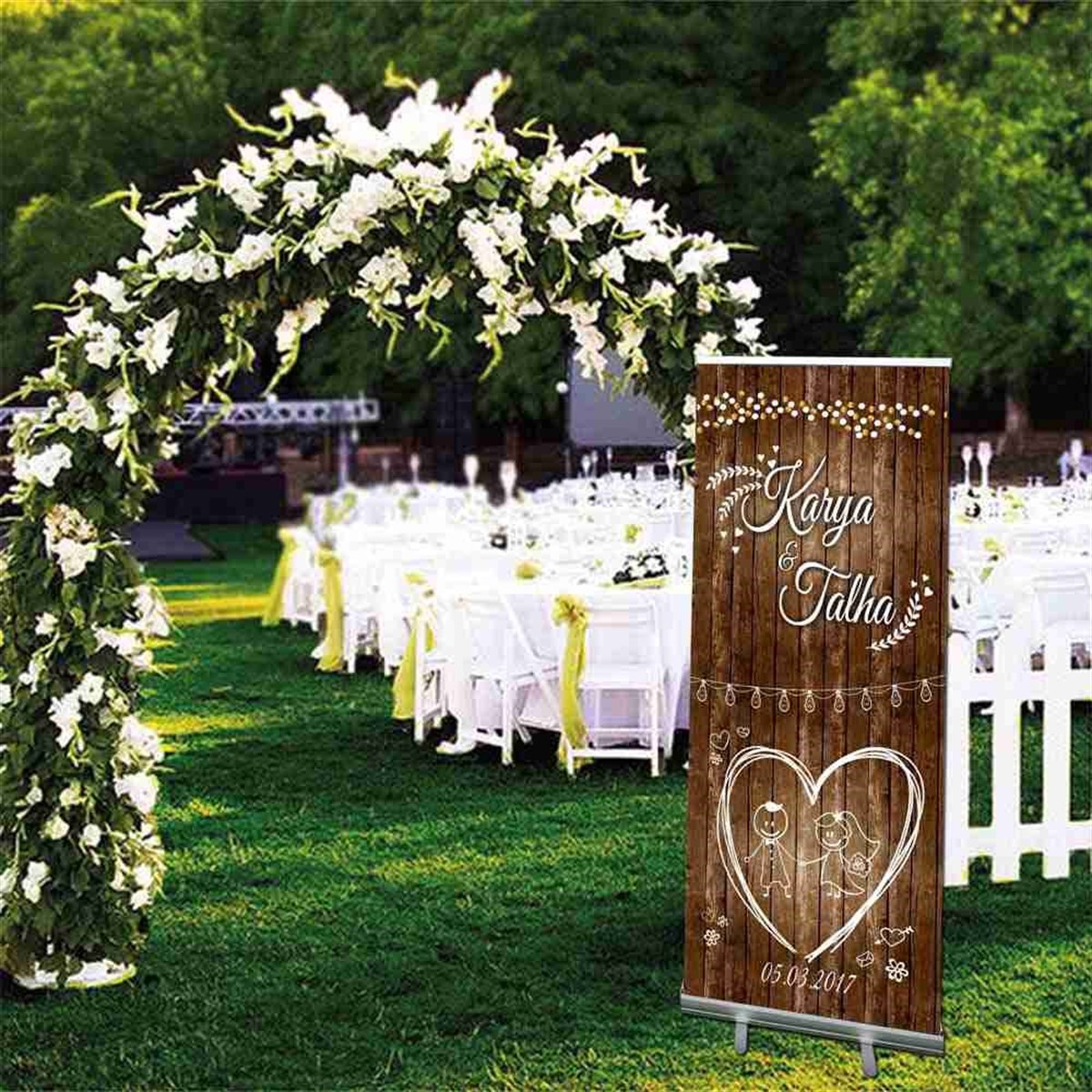 Düğün Ayaklı Dev Afiş Rollup 85x200 cm 