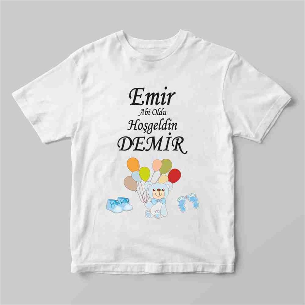 Erkek Bebek 1 Yaş Temalı Tişört 