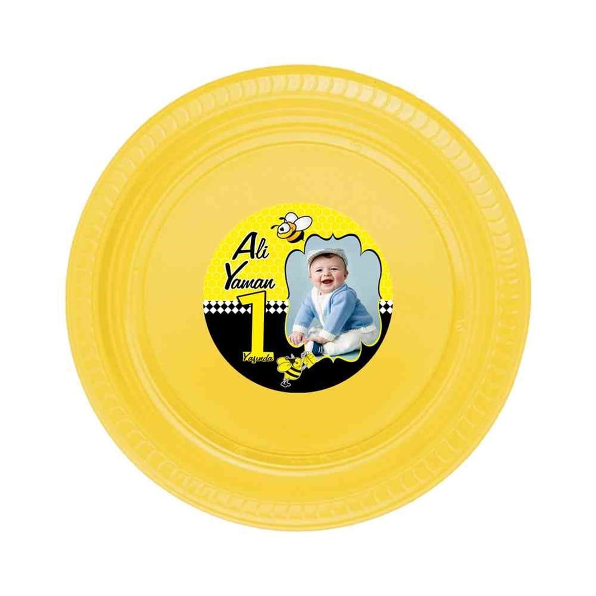Erkek Çocuğu Etiketli Tabak  