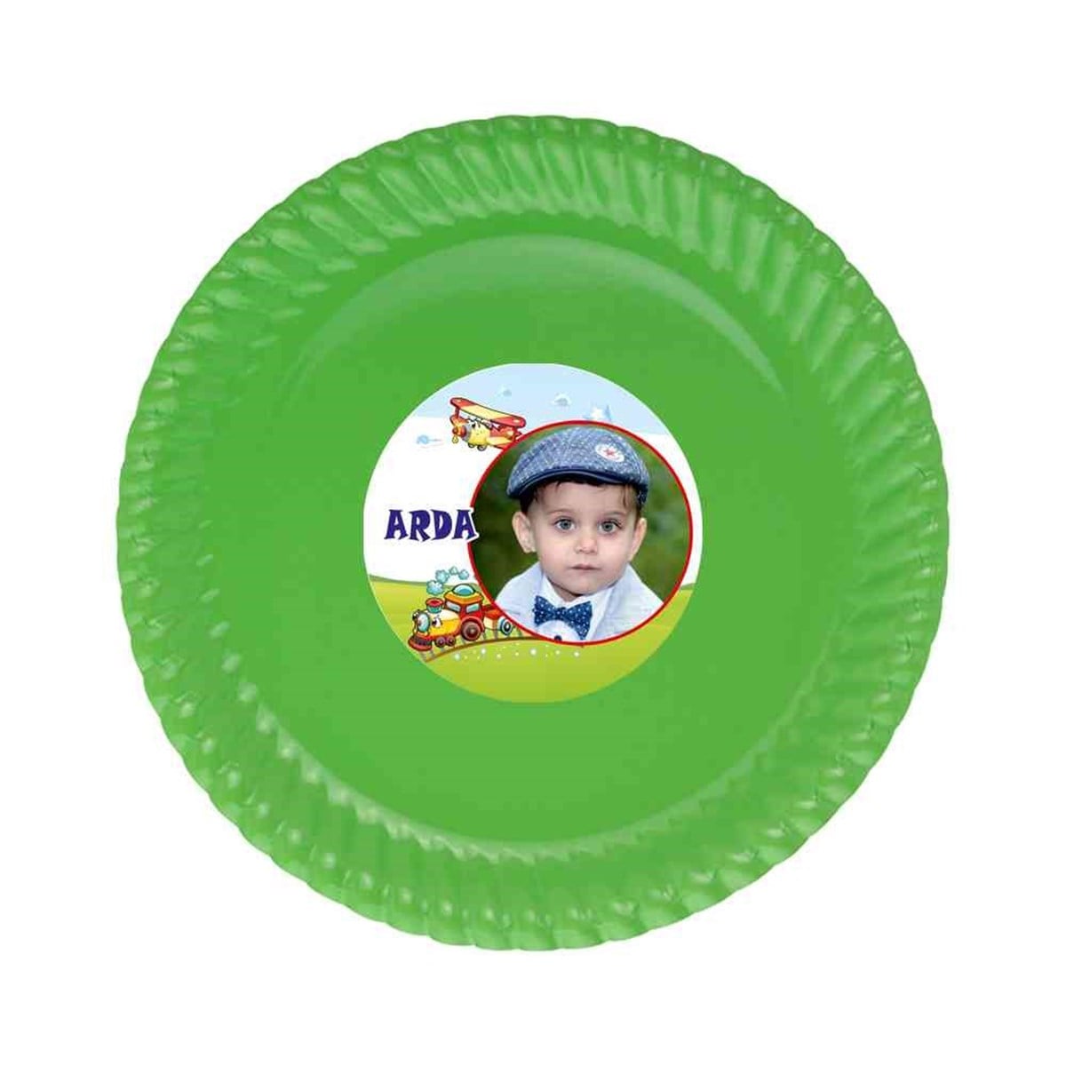 Erkek Çocuğu Etiketli Tabak  