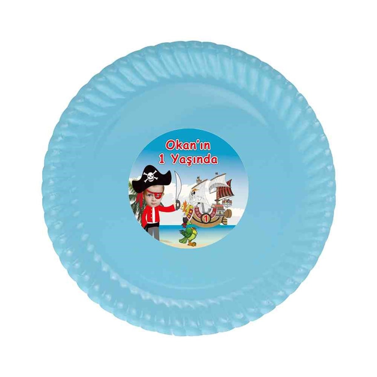 Erkek Çocuğu Etiketli Tabak 