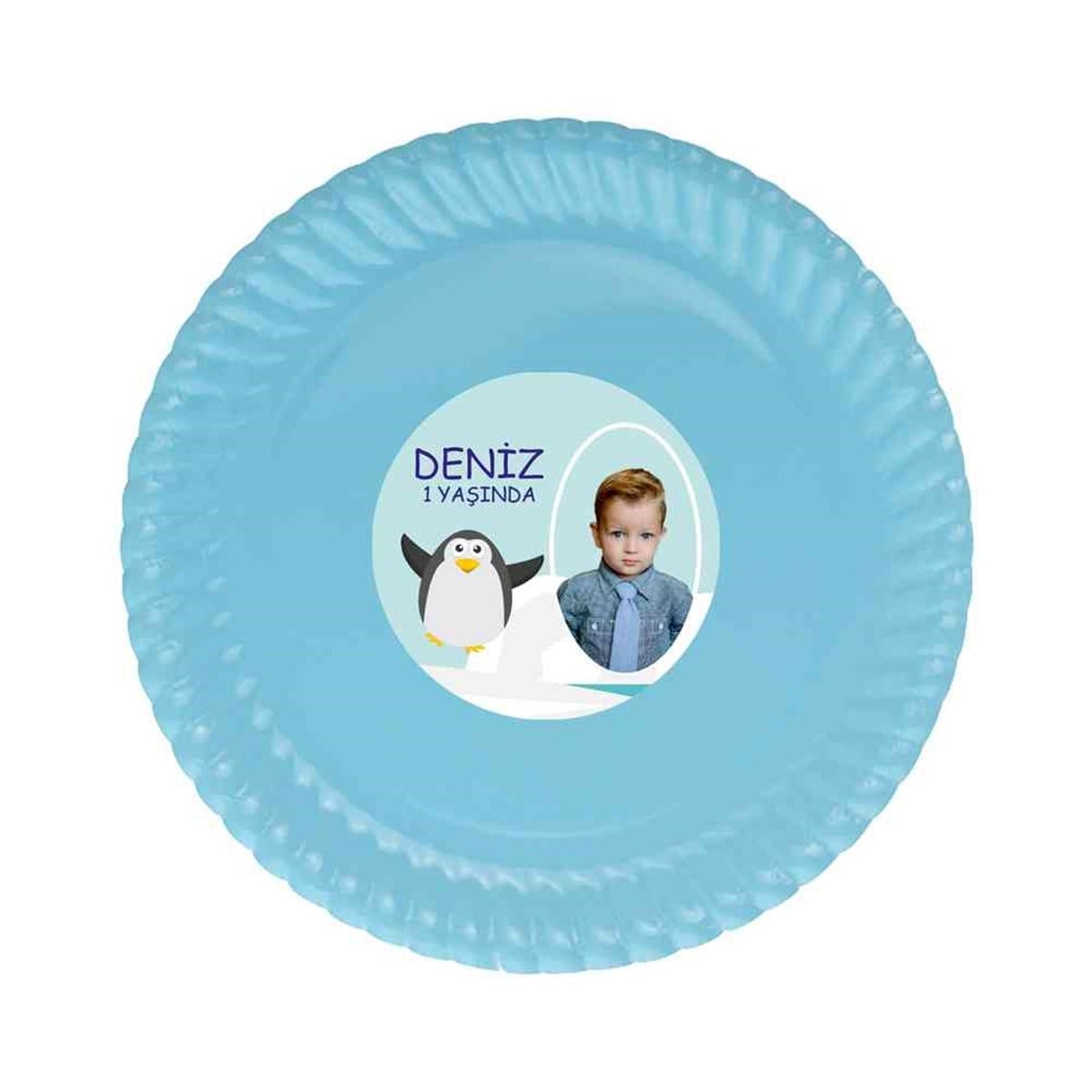 Erkek Çocuğu Etiketli Tabak 